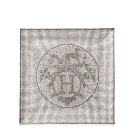 Hermès / Mosaïque au 24 platine / piatto quadrato n°5 / porcellana