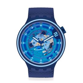 Swatch / Big Bold Planets / Second Home / orologio unisex / quadrante trasparente / cassa plastica / cinturino silicone