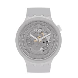 Swatch / Big Bold / Bioceramic – C-Grey / orologio unisex / quadrante scheletrato grigio / cassa plastica / cinturino plastica