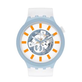 Swatch / Big Bold / Bioceramic – Blite / orologio unisex / quadrante scheletrato bianco / cassa plastica / cinturino plastica