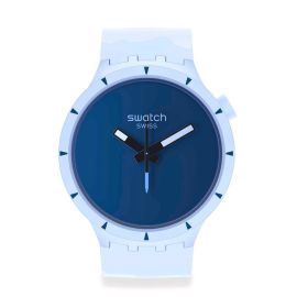 Swatch / Big Bold / Bioceramic – Arctic / orologio unisex / quadrante blu / cassa plastica / cinturino plastica
