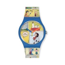 Swatch / Peanuts / Smak / orologio unisex / quadrante fantasia / cassa plastica / cinturino silicone