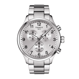 Tissot Chrono XL Classic / orologio uomo / quadrante argentato / cassa e bracciale acciaio