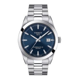 Tissot Gentleman Automatic Powermatic 80 Silicium / orologio uomo / quadrante blu / cassa e bracciale acciaio