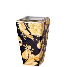 Rosenthal – Versace / Vanity / vaso 24 cm / porcellana / bianco, giallo, nero, oro
