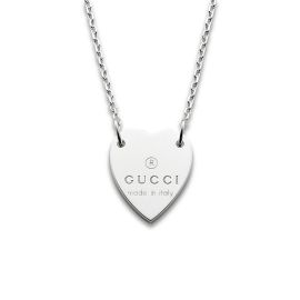 Gucci / Trademark / collana cuore / argento 