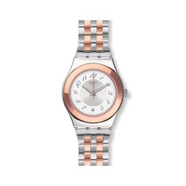 Swatch / Irony / Midimix / orologio unisex / quadrante bianco argentato / cassa e bracciale acciaio e PVD rosato