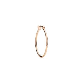 DoDo / Essentials / mono orecchino hoop cerchio grande / oro rosa 9 kt