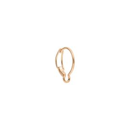 DoDo / Essentials / mono orecchino hoop cerchio piccolo porta ciondolo / oro rosa 9 kt