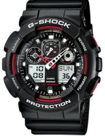 Casio G-Shock / orologio uomo / quadrante nero / cassa resina / cinturino gomma nera