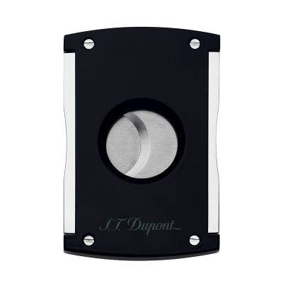 Dupont / Maxijet / tagliasigari / cromo laccato nero e argento