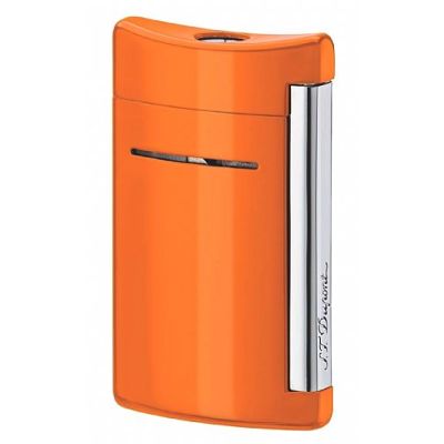 Dupont / Minijet / accendino / cromo laccato arancione