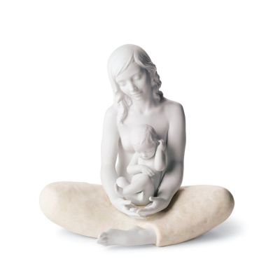 Lladró / Sculptures / The Mother – La madre / statua / porcellana / bianca / opaca