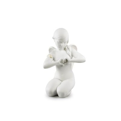 Lladró / Sculptures / Heavenly Heart – Cuore Celestiale / statua / porcellana / bianca / opaca
