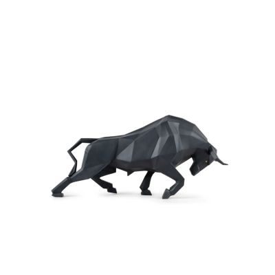 Lladró / Sculptures / Bull – Toro / statua / porcellana / nero / opaca