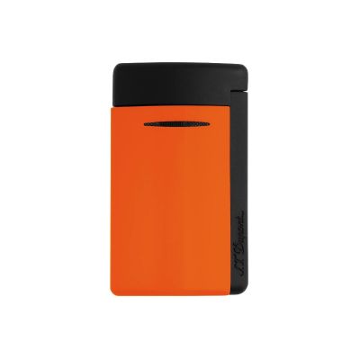 Dupont / Minijet / accendino / lacca arancione fluo finitura nera