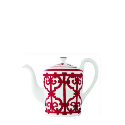 Hermès / Balcon du Guadalquivir / teiera - caffettiera / porcellana / bianco, rosso