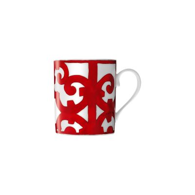 Hermès / Balcon du Guadalquivir / mug n° 1 / porcellana / bianco, rosso