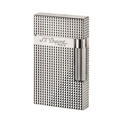 Dupont / Ligne 2 / Diamond Head / accendino / finitura argento laminato