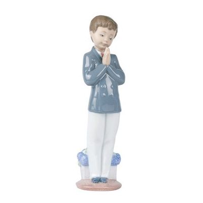 Nao / Sculptures / Time to Pray – Preghiamo / statua / porcellana / lucida