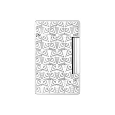 Dupont / Initial / accendino guillochè a punta di diamante / finitura palladio