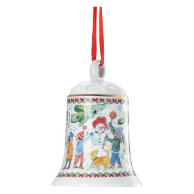 Hutschenreuther / Christmas Bell 2025 - Campanella di Natale 2025 "Giochi di Natale" / porcellana