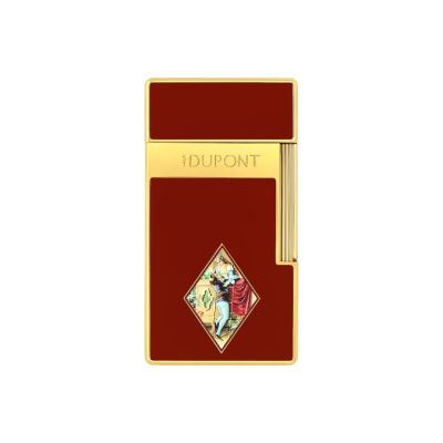 Dupont / Biggy / accendino Romeo y Julieta / lacca bordeaux e finiture dorate