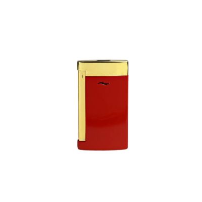 Dupont / Slim 7 / accendino / laccato rosso finitura dorata