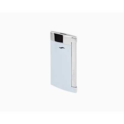 Dupont / Slim 7 / accendino / cromo laccato blu pastello