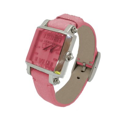 Locman Prisma / orologio donna / quadrante rosa / cassa acciaio / cinturino pelle rosa