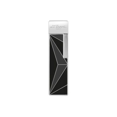 Dupont / Twiggy / accendino Firex / laccato nero finitura argentata