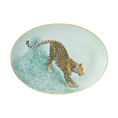Hermès / Carnets d'équateur / piatto ovale piccolo / porcellana