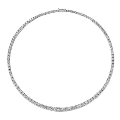 Crivelli / girocollo tennis scalare / oro bianco e diamanti