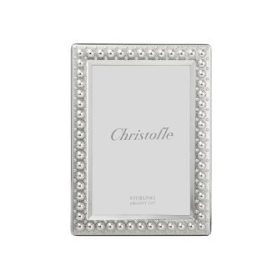 Christofle / Perles / cornice portafoto / argento sterling / foto 13 x 18 cm