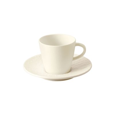 Villeroy & Boch / Manufacturer Rock / set 6 tazze caffè con piattino / porcellana