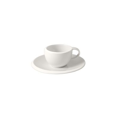 Villeroy & Boch / New Moon / set 6 tazze caffè con piattino / porcellana