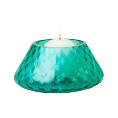 Venini / Lele / portacandele / verde menta / vetro soffiato lavorato a mano