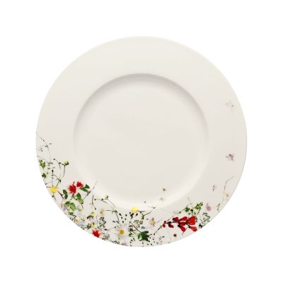 Rosenthal / Brillance - Fleurs Sauvages / piatto piano 28 cm / porcellana / bianca con fantasie