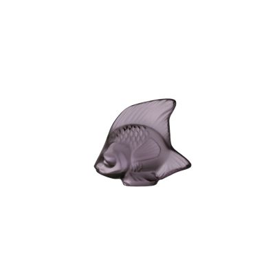 Lalique / Sculptures / Poisson – Fish / statuetta / cristallo / viola