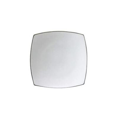 Richard Ginori / Vela / piatto piano quadrato 16 cm / porcellana / bianco con bordo platino