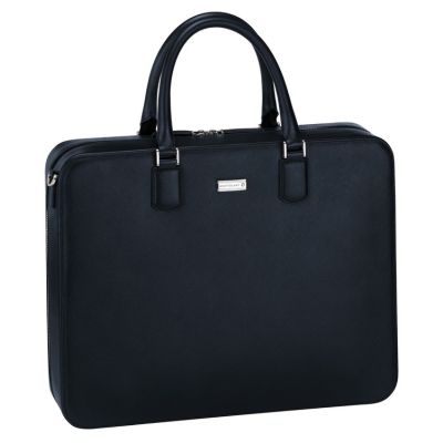 Montblanc / Meisterstück Selection / borsa portadocumenti / pelle blu navy