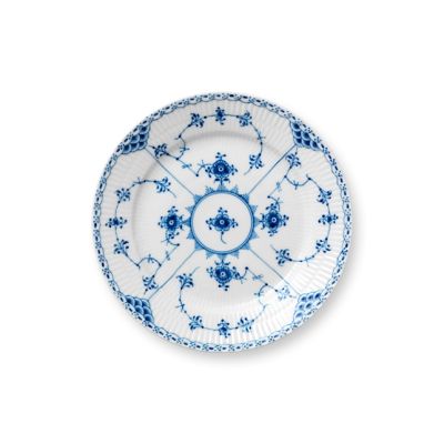 Royal Copenhagen / Blue Fluted Half Lace / set 6 piatti dolce 19 cm / porcellana