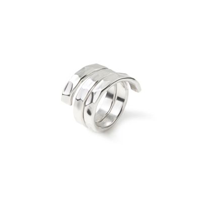 Giovanni Raspini / Rock / anello Flat 3 giri / argento