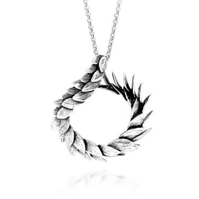 Giovanni Raspini / Animalier / collana Skin con pendente / argento