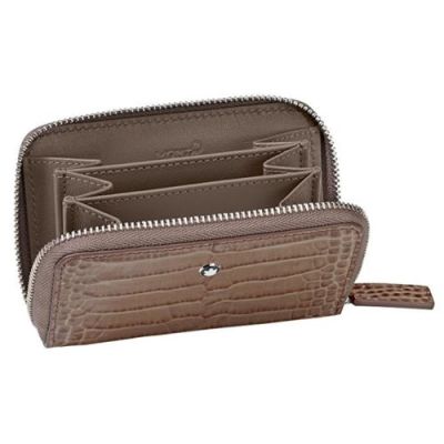 Montblanc / La Vie de Boheme / portamonete con zip / pelle talpa