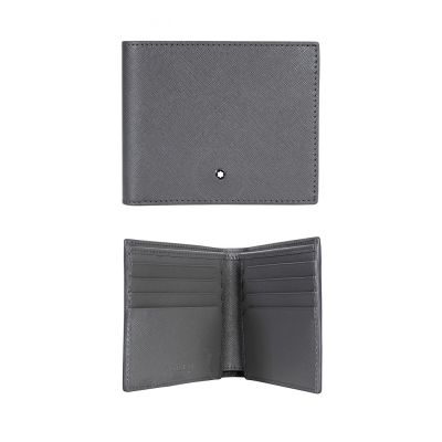 Montblanc / Sartorial / portafoglio 8 scomparti / pelle grigia