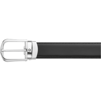 Montblanc / Casual Classic Line 30 mm / cintura reversibile / pelle nera e marrone