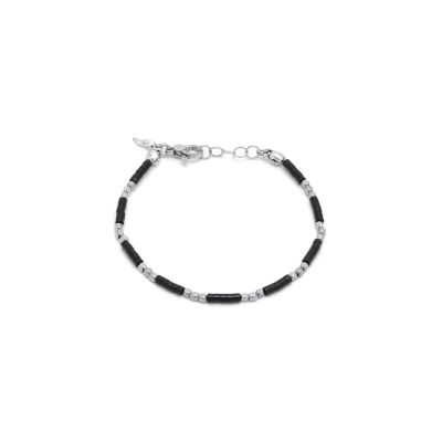 Giovanni Raspini / Uomo / bracciale onice e dadini misura L / argento