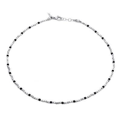 Giovanni Raspini / Uomo / collana 50 cm / argento, onice e dadini