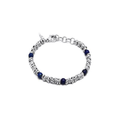 Giovanni Raspini / Uomo / bracciale Nodini e Lapis misura L / argento e lapislazzuli